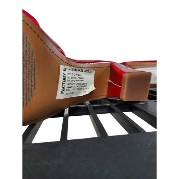 J Renee Raziella Red Heels Size 7 | Sample Sale 2021 | 2-Inch Kitten Heel - Picture 3 of 4